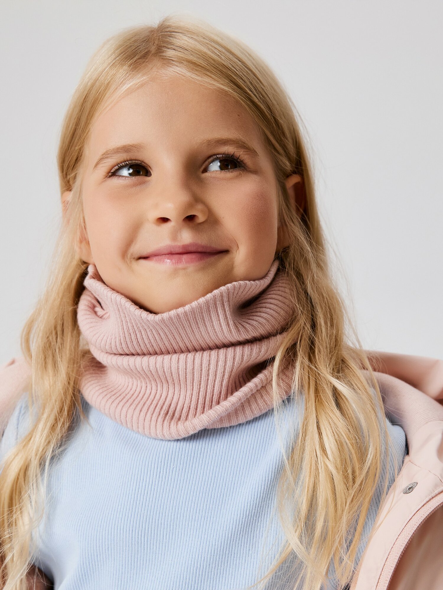 Шарф Acoola для девочек23х20 см one size розовый