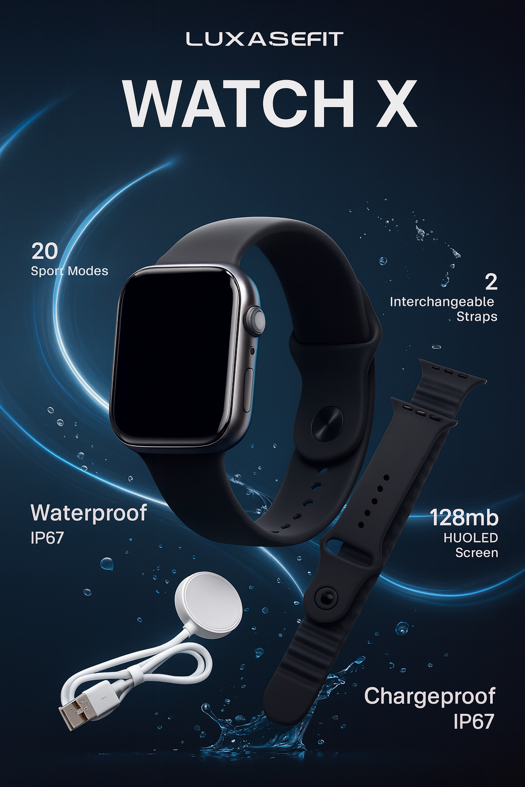 Умные часы Smart watch Series 10 46mm, M600, беспроводная зарядка, Android