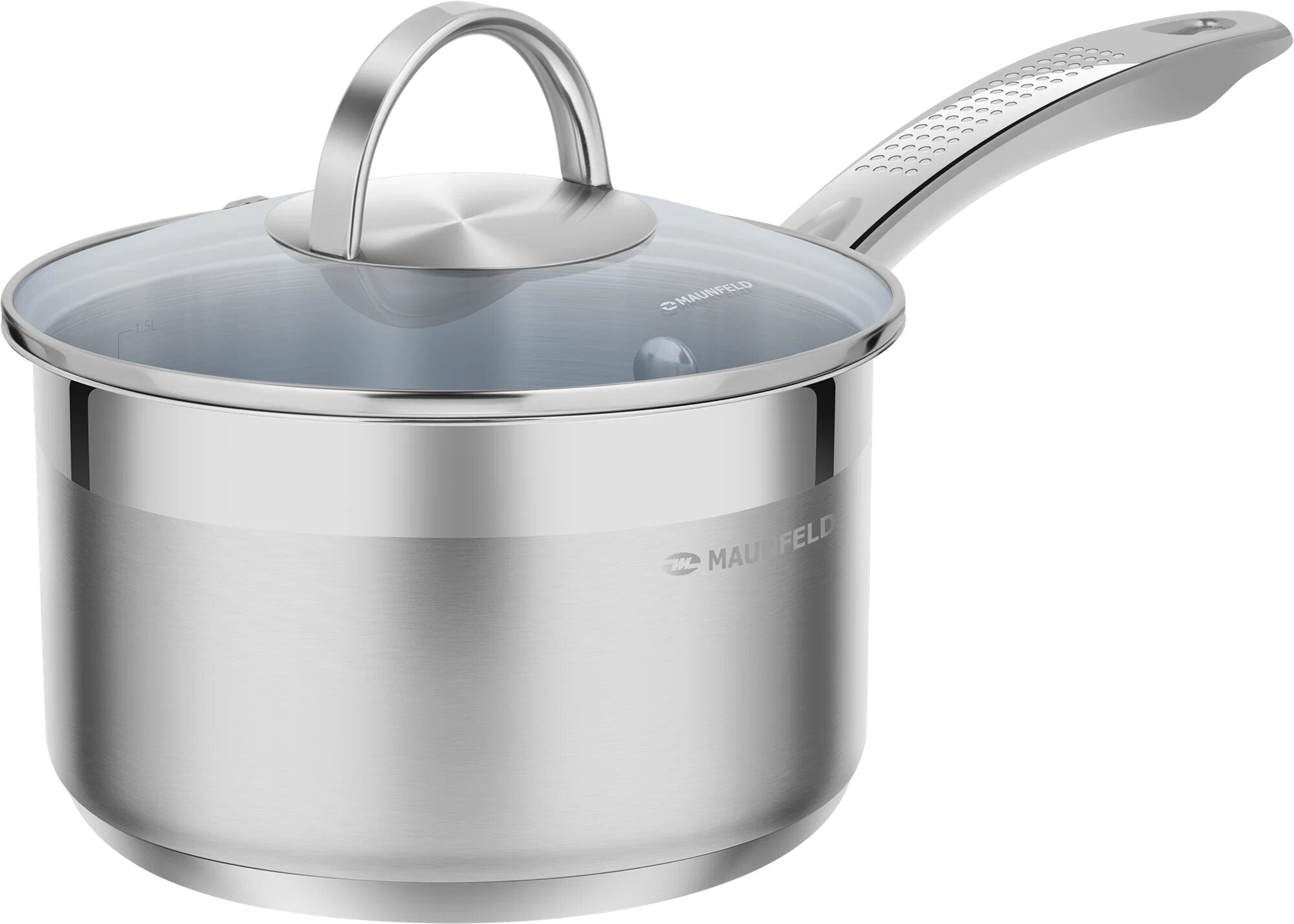 Ковш MAUNFELD GERDA MSP18S07, из нержавеющей стали, 1.8 л, 16 см