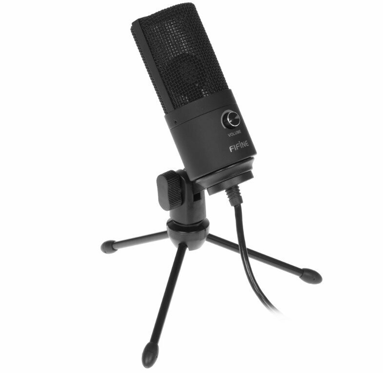 Конденсаторный студийный USB-микрофон FIFINE K669B черный