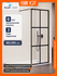 Душевая перегородка RGW WA-111B 80*195 Черный