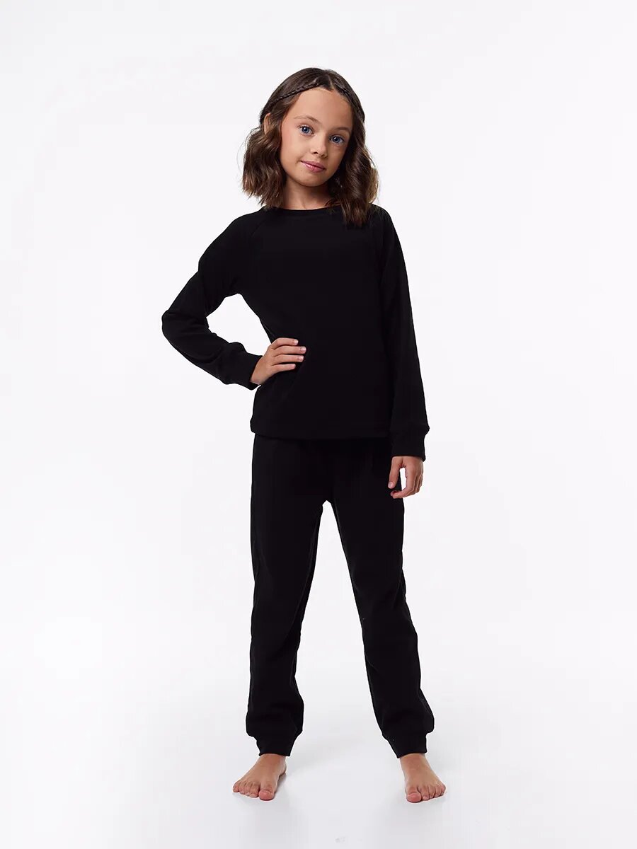 Комплект термобелья Kari Kids размер 5-6 черный