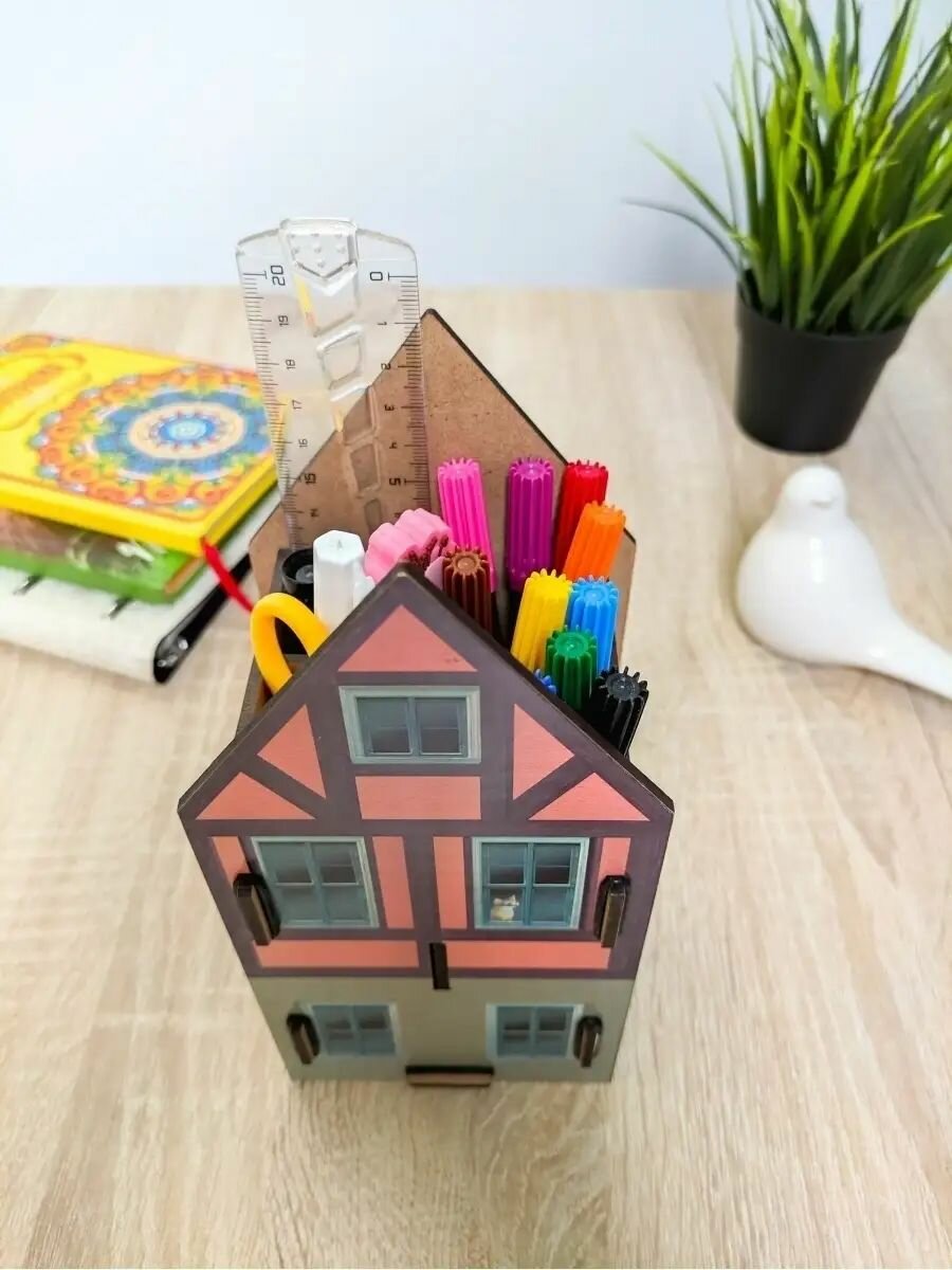 Органайзер для письменных принадлежностей Домик — фото 1