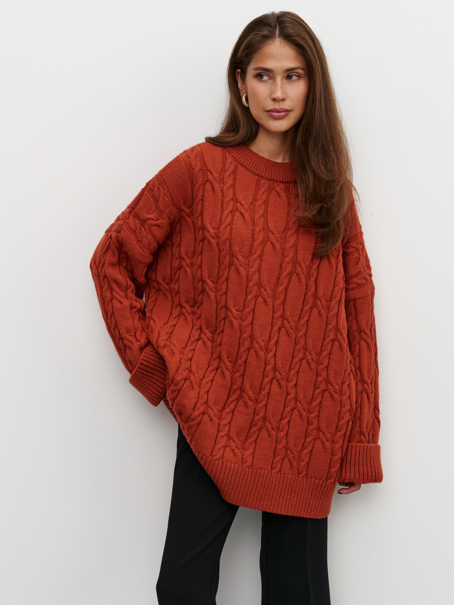 Джемпер KIVI CLOTHING, размер 40-48, терракот