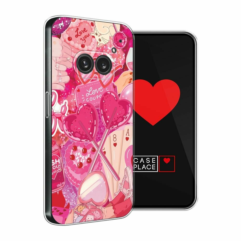 Чехол на Nothing Phone 2a/2a Plus / Нотинг Фон 2а/2a Плюс с принтом "Love coupon - 14 февраля" — фото 1