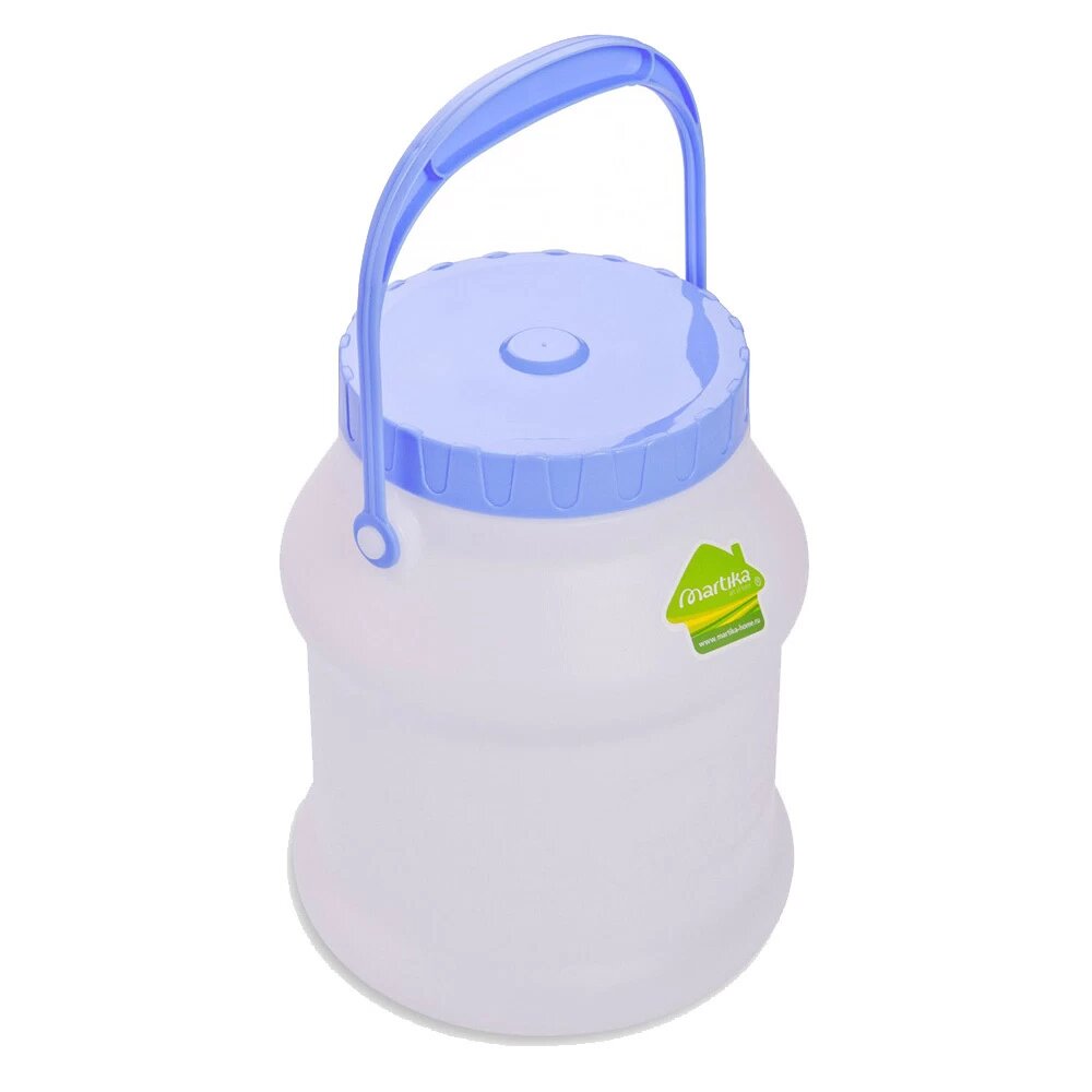 Бидон для жидких/сыпучих веществ Мартика Просперо 3 л пластиковый с крышкой белый Мартика С925БЕЛ