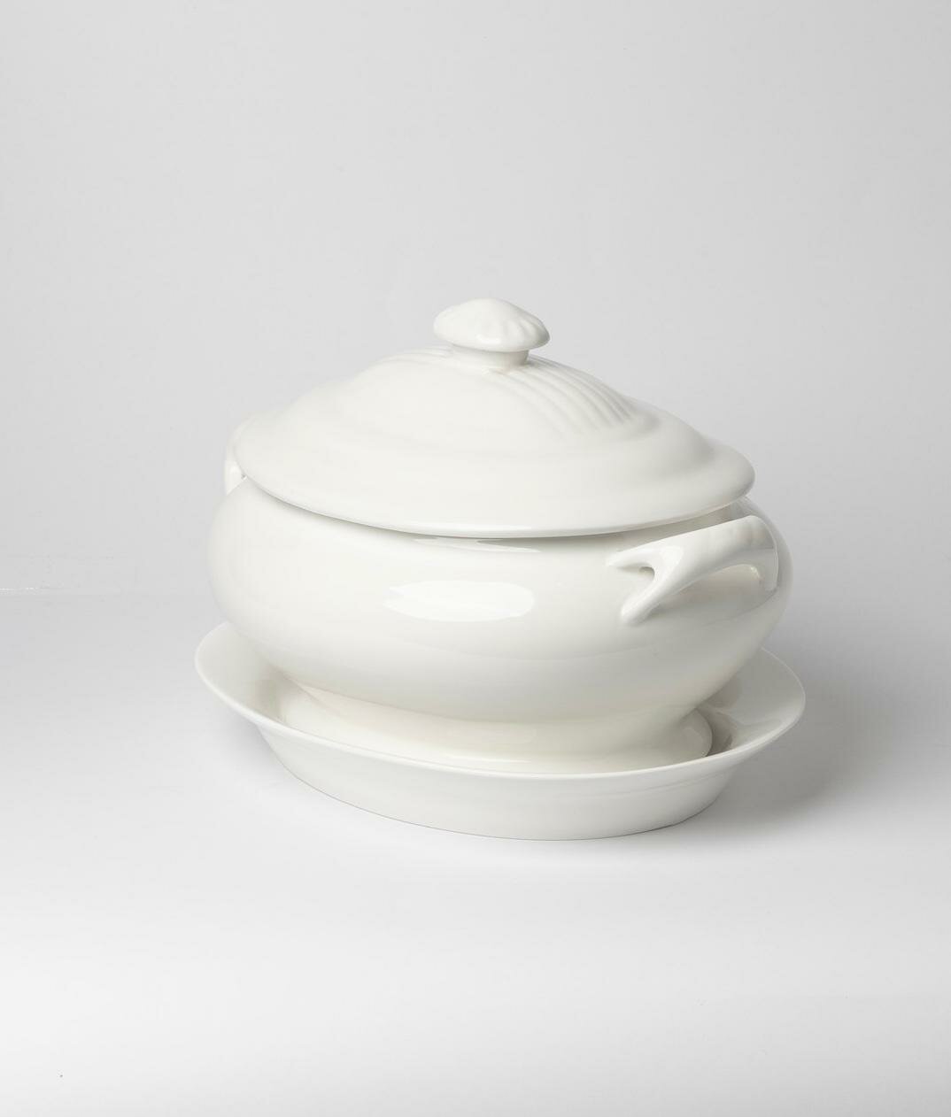 Супница Oval soup bowl White Porcelain 2 л — фото 1