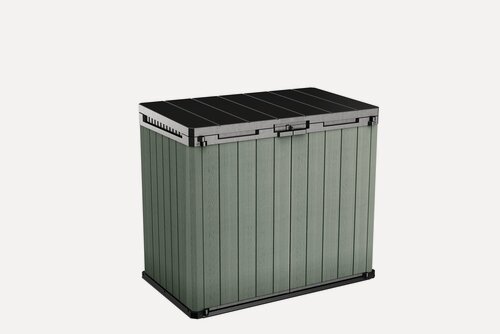 Изображение товара Уличный шкаф KETER SIO Darwin, 1150 L (зеленый), для садового инвентаря, пластик