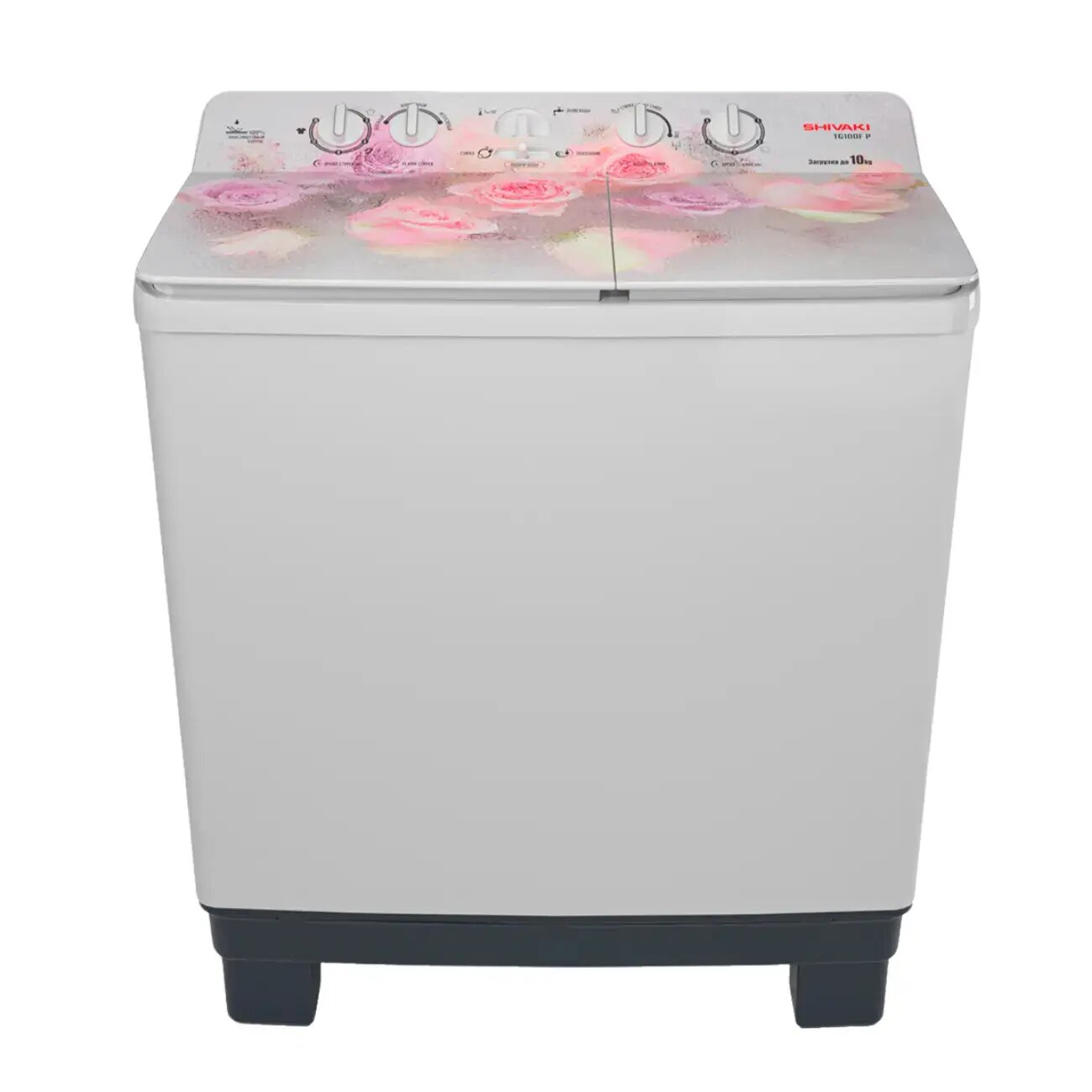 Стиральная машина полуавтомат SHIVAKI TG80FP Nature 01, 8 кг, вертикальная, отдельно стоящая, 3, пластик