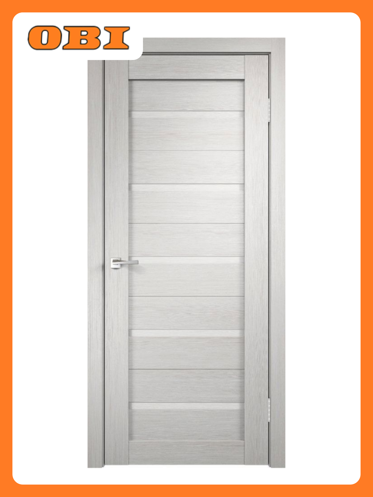 Межкомнатная дверь VellDoris 70x200 см экошпон/дуб белый распашная одностворчатая