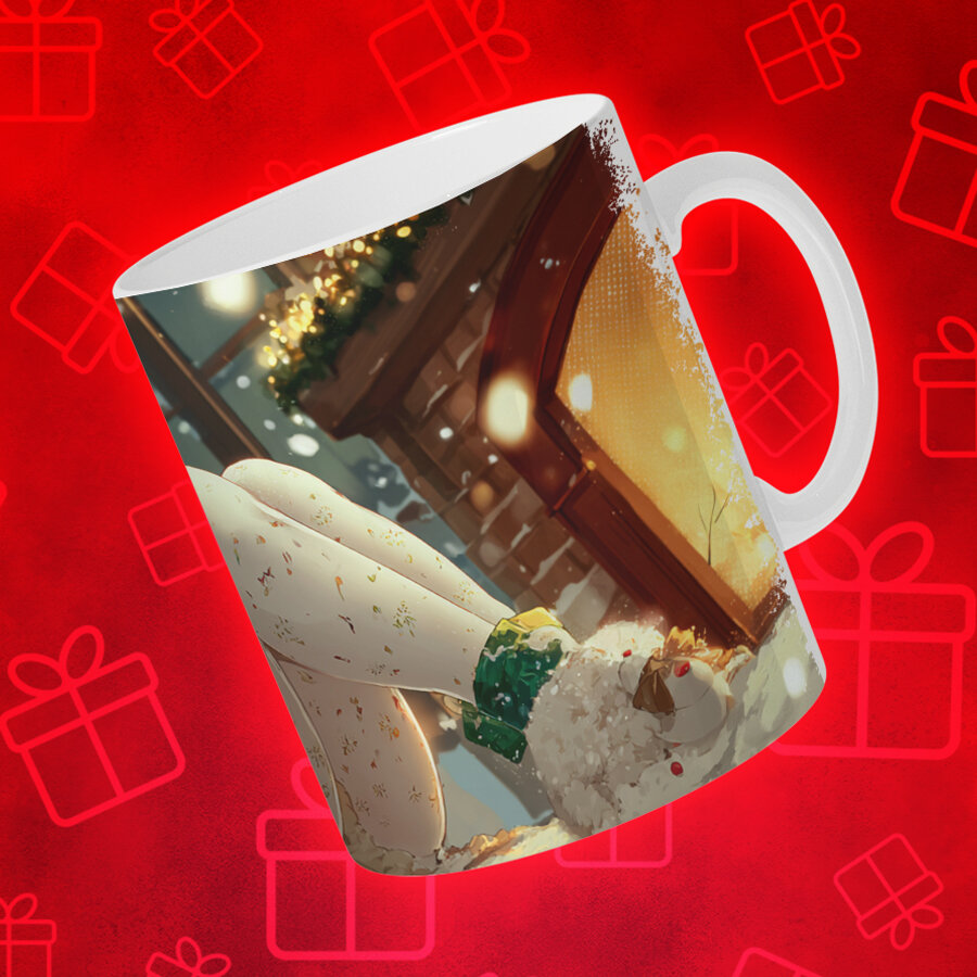 Кружка Аниме, керамическая, яркий принт, для поклонников аниме — фото 1