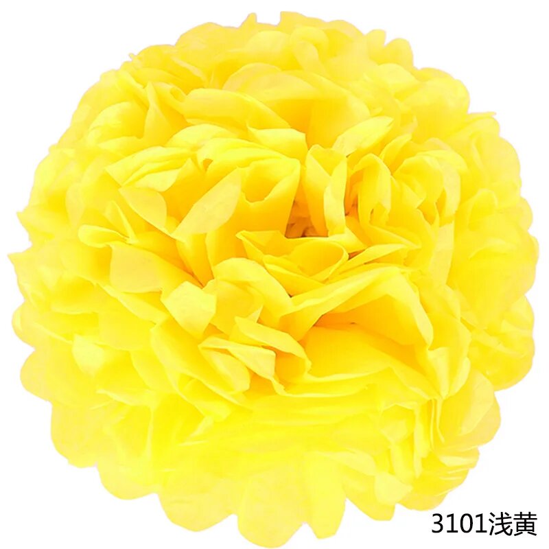 Бумажные фонарики для праздника 4 дюйма Желтый, ZHQ light yellow