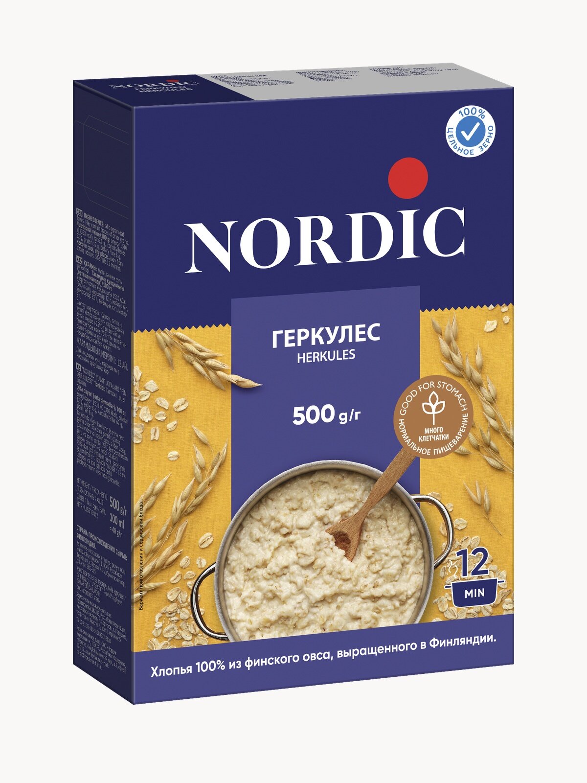 Nordic Хлопья овсяные Финский Геркулес  2 шт  х 500г  