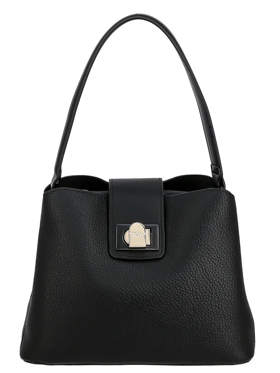 Сумка хобо DAVID JONES, черный — фото 1