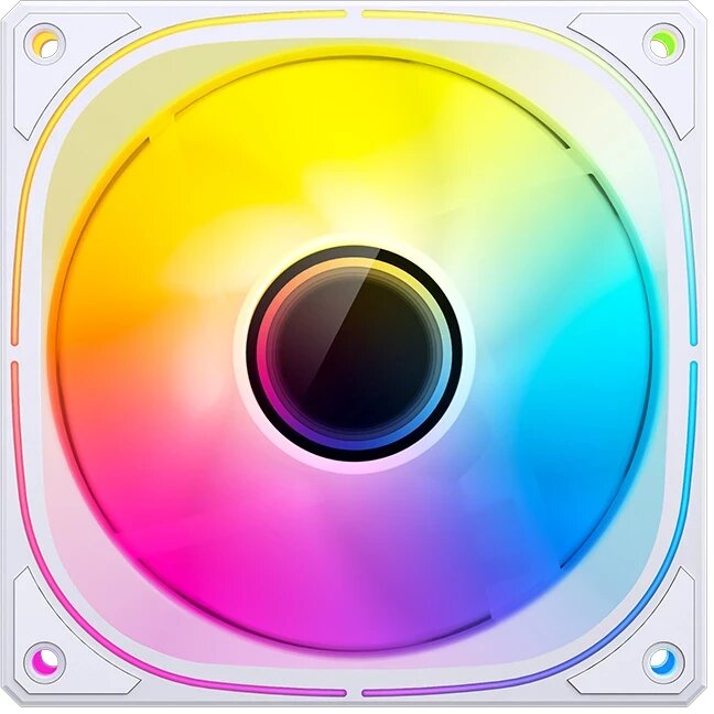 Вентилятор JONSBO FR-505W 120х120х25мм (PWM, ARGB LED, 800-1800об/мин, белый) Retail