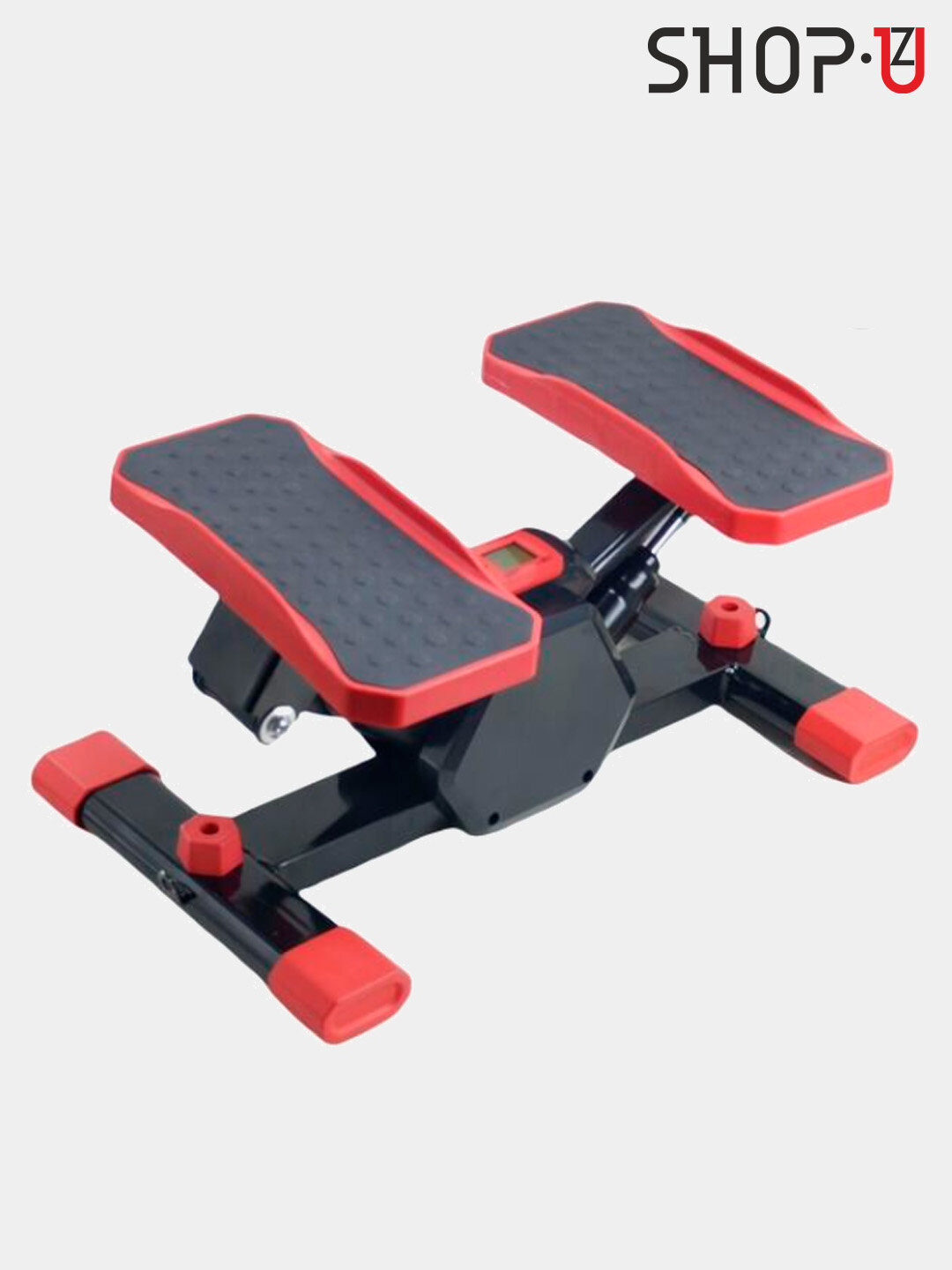 Многофункциональный степпер / мини велотренажер, с эспандерами и дисплеем, для фитнеса — фото 1