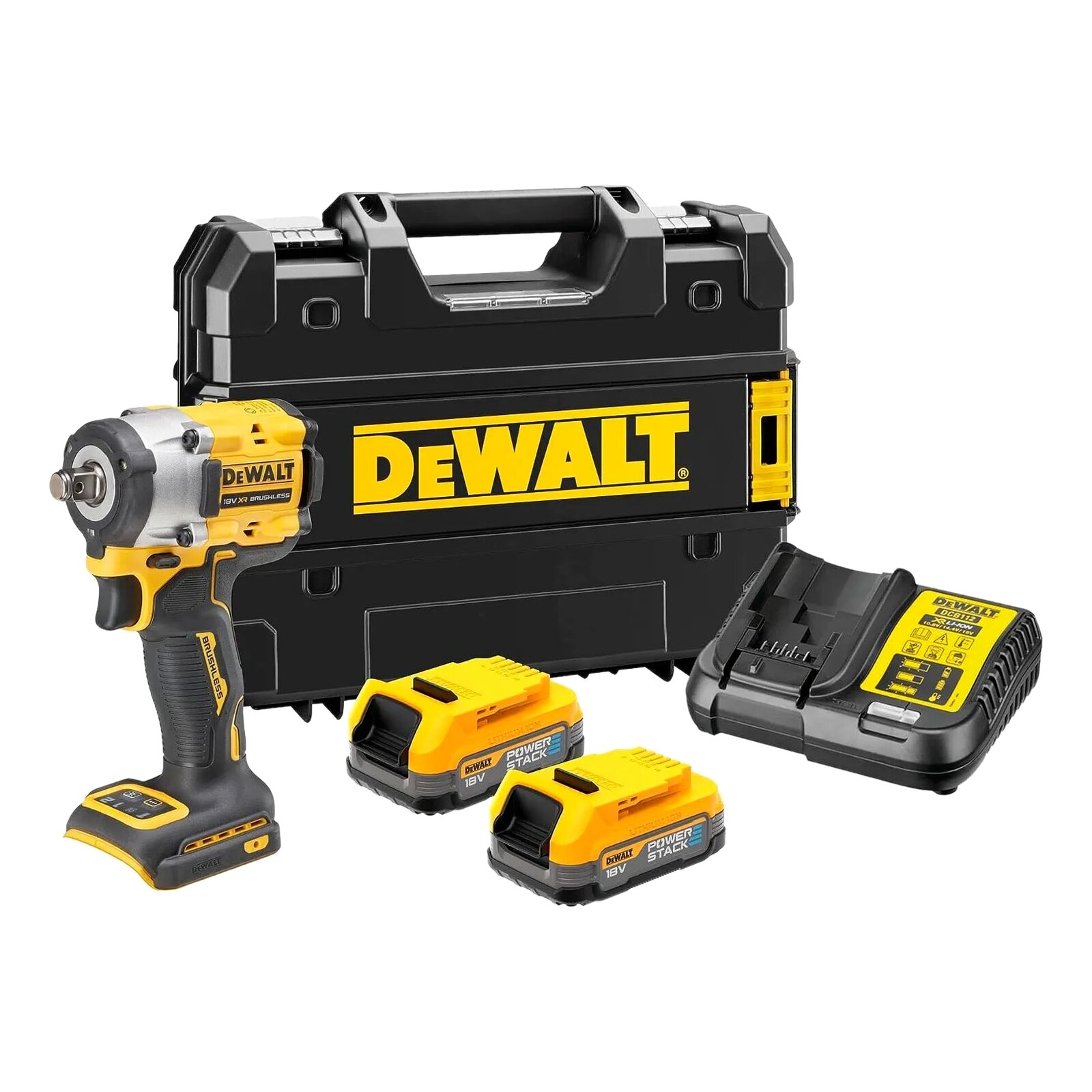 Гайковерт ударный аккумуляторный бесщёточный DeWALT DCF921E2T-QW