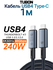 Кабель TUBON USB4 Type-C - Type-C USBC Thunderbolt 4 40Gb 240W 8K...