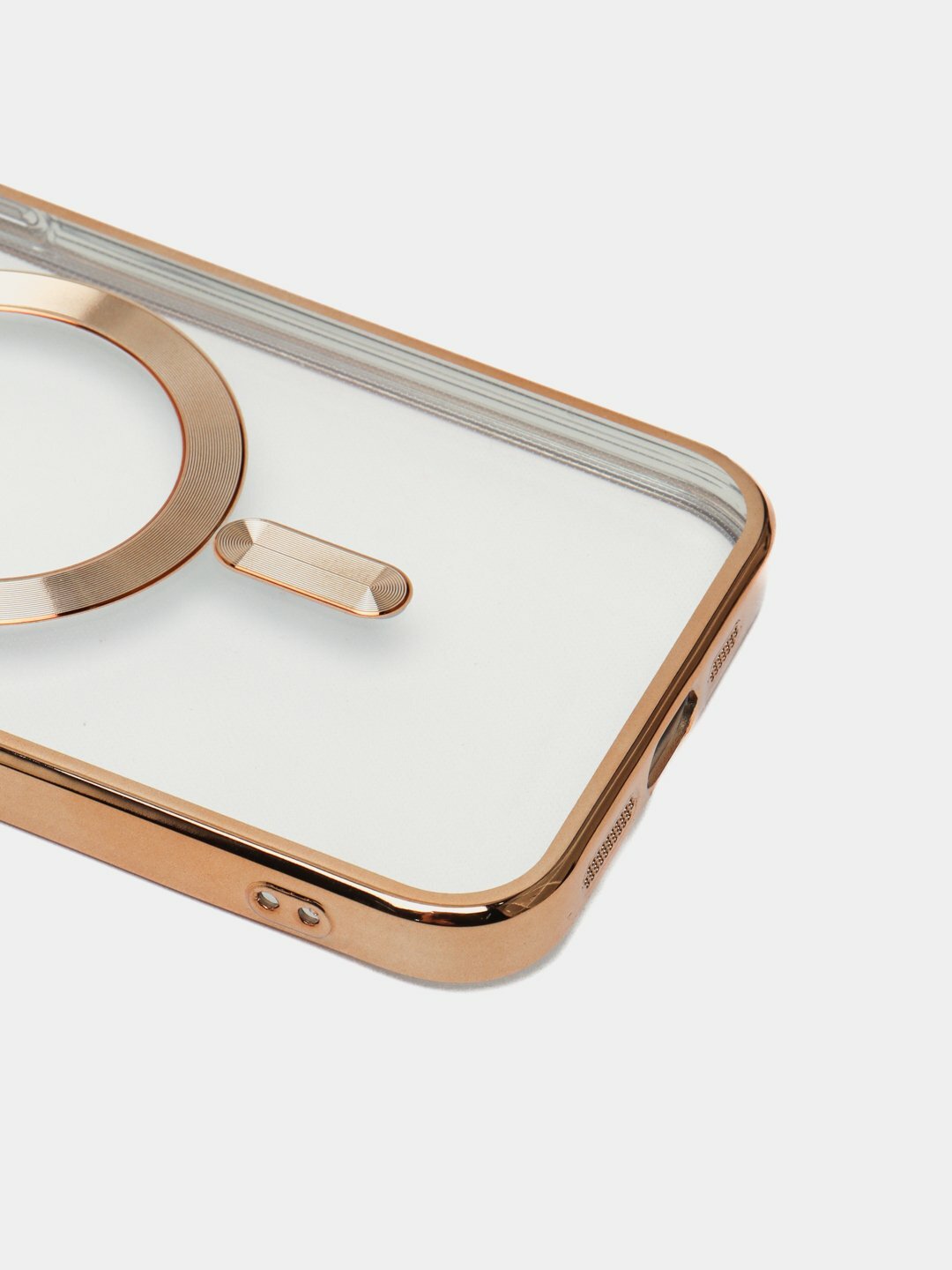 Чехол для iPhone 14 Pro Max Magsafe, прозрачный, силиконовый — фото 1