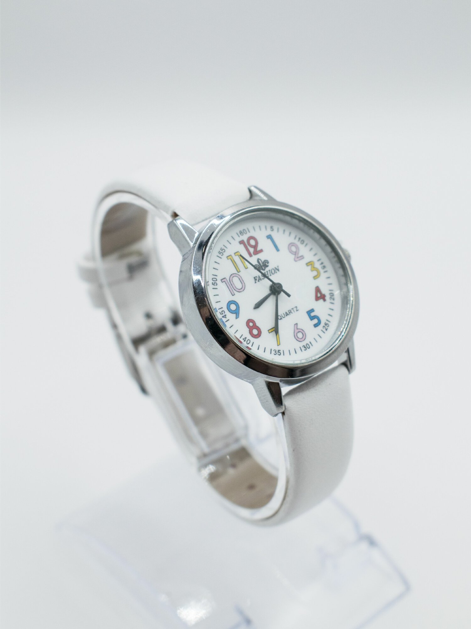 Наручные часы ШОПОГОЛИК, белый/серебристый — фото 1