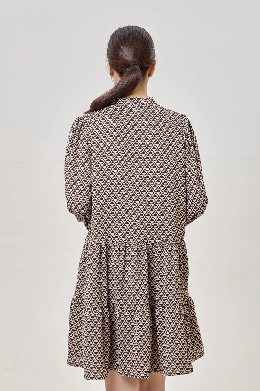 Платье Selfie, размер S, коричневый — фото 1