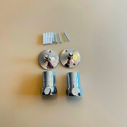 Изображение товара Заглушка для полотенцесушителя с краном маевского и крепежом 1"(пара) Ganzer GZ5100