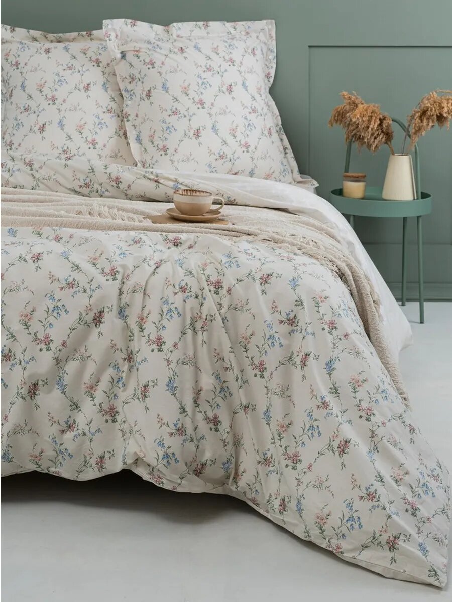 Постельное белье 1,5сп экодом КПБ Перкаль