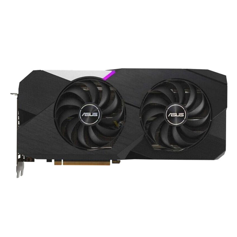Игровая дискретная видеокарта ASUS RX6700XT емкостью 12 ГБ Двойной вентилятор — фото 1