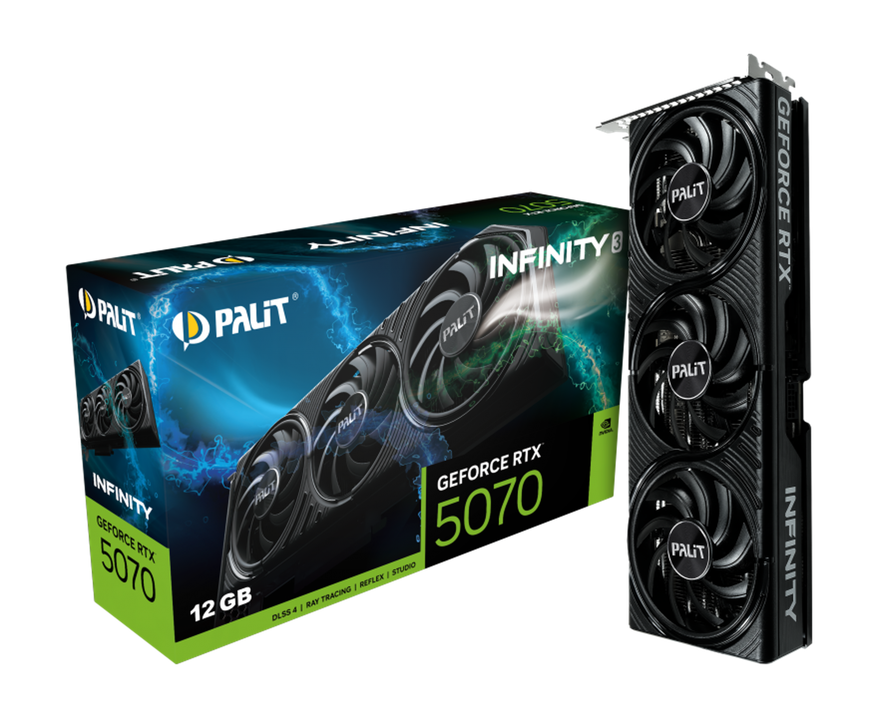 Видеокарта Palit GeForce RTX 5070 INFINITY 3 12GB (NE75070019K9-GB2050S)