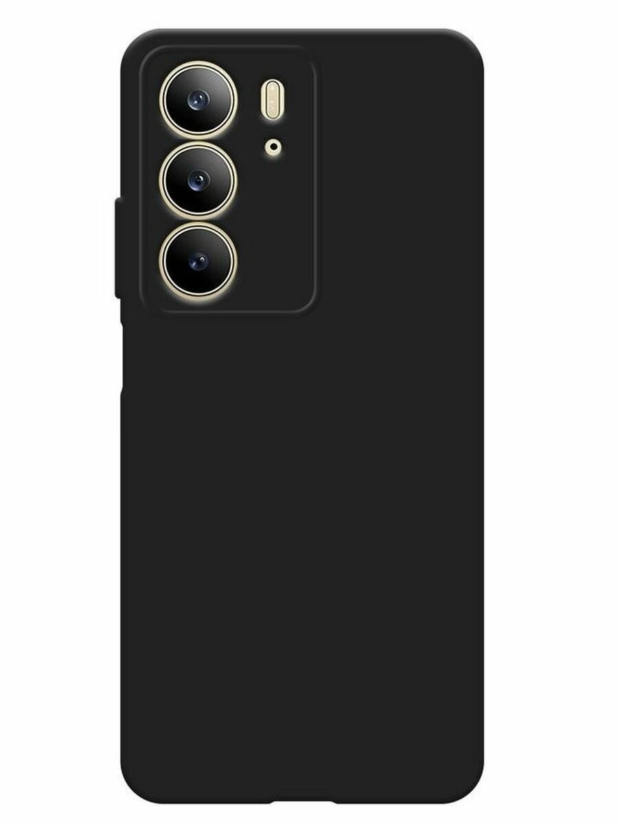 Черный силиконовый чехол для realme c75