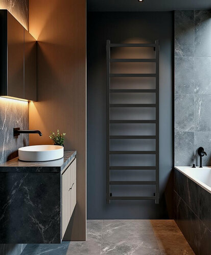 Изображение товара Полотенцесушитель водяной Quadro-1 150x50 см Черный