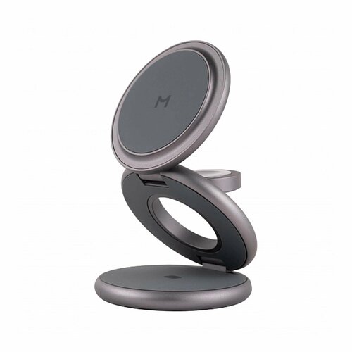 Беспроводное зарядное устройство Magssory Disc Signature Edition For Samsung midnight 3в1 c кабелем 1.2m