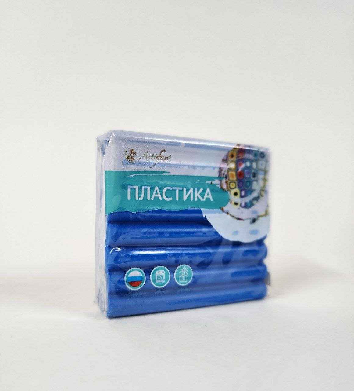 Полимерная глина "Артефакт" 161 классический синий 56 грамм.