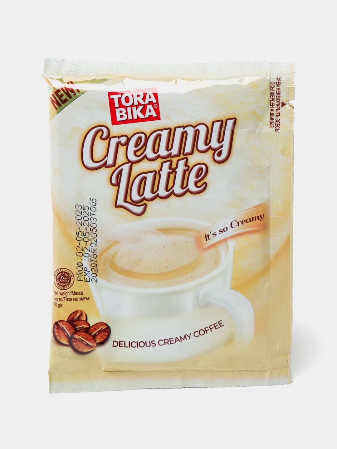 Кофейный напиток TORABIKA "CREAMY LATTE", индонезийский, 20шт по 30г