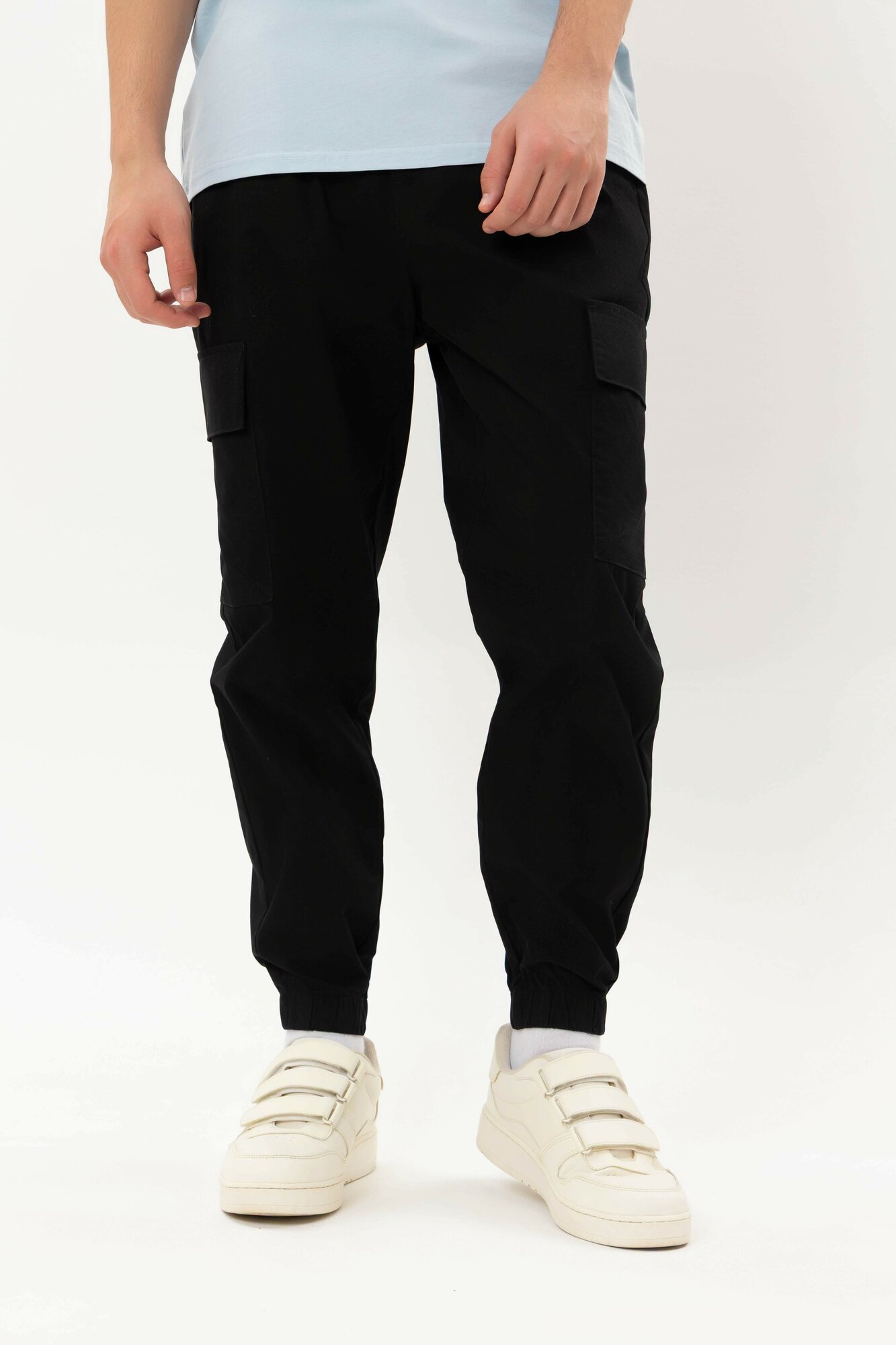 Брюки джоггеры TERRA PRO, размер 31, black
