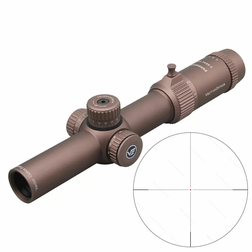Оптический прицел Vector Optics 30мм SFP Forester 1-5x24 GenII Coyote FDE SCOC-32