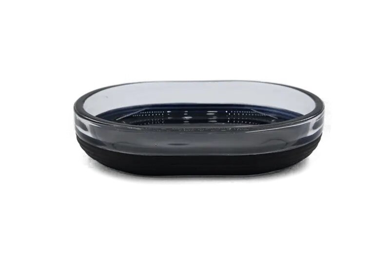 Мыльница Proffi Home Black Glass стекло цвет прозрачный/черный