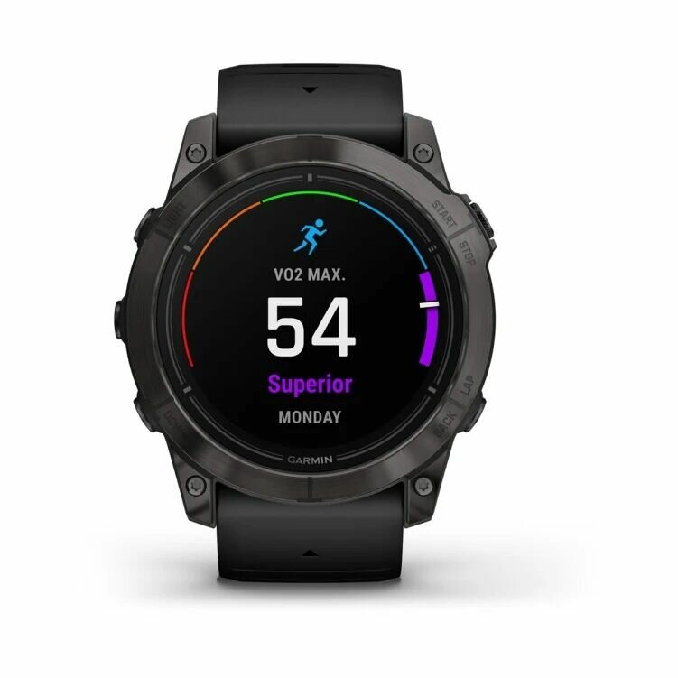 Часы Garmin EPIX Pro G2, GPS, Wi-Fi, NFC, силикон, титановый корпус