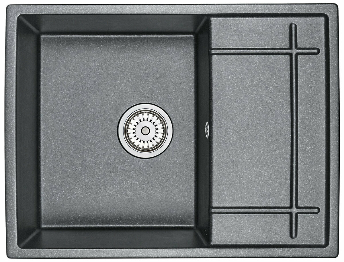 Кухонная мойка Granula 6501 шварц 65х50 цвет черный