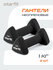 Гантель неопреновая STARFIT DB-205 1 кг, черный, пара