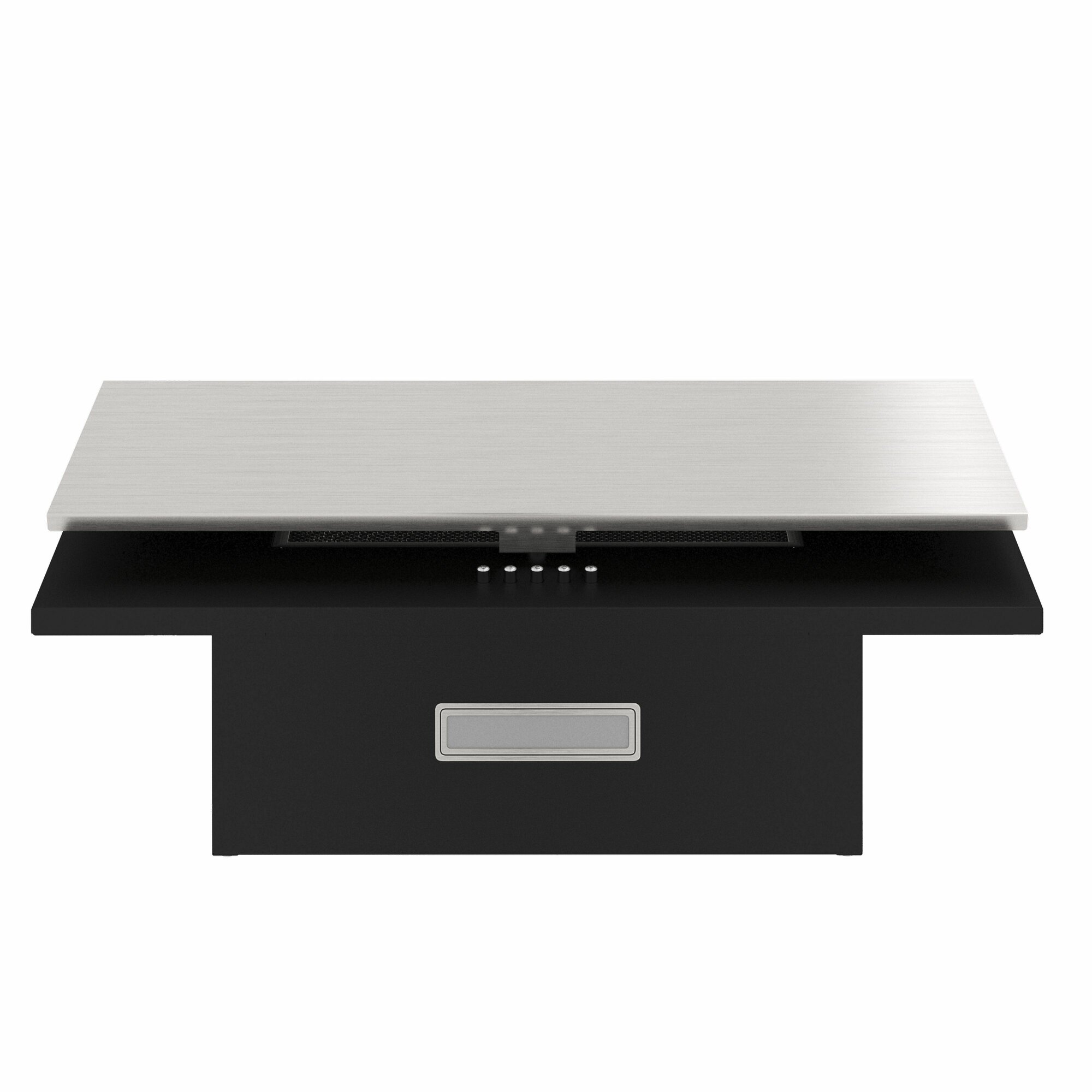 Каминная вытяжка Elikor Квадра нерж - фото №9