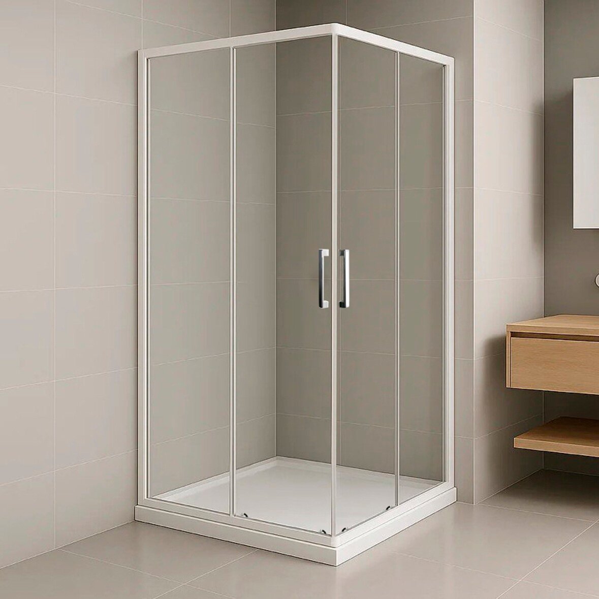 Душевой уголок Royal Bath HPD-T 85x95 RB8595HPD-T прозрачное без поддона