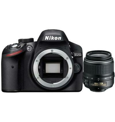 Фотоаппарат Nikon D3200 Kit AF-S DX NIKKOR 18-55mm f/3.5-5.6G VR II, черный — фото 1