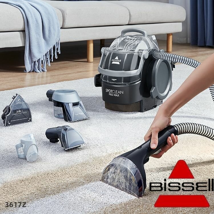 BISSELL 3617Z Моющий пылесос мощный, для химчистки дома, с контейнером и аквафильтром, проводной, 14500Kpa