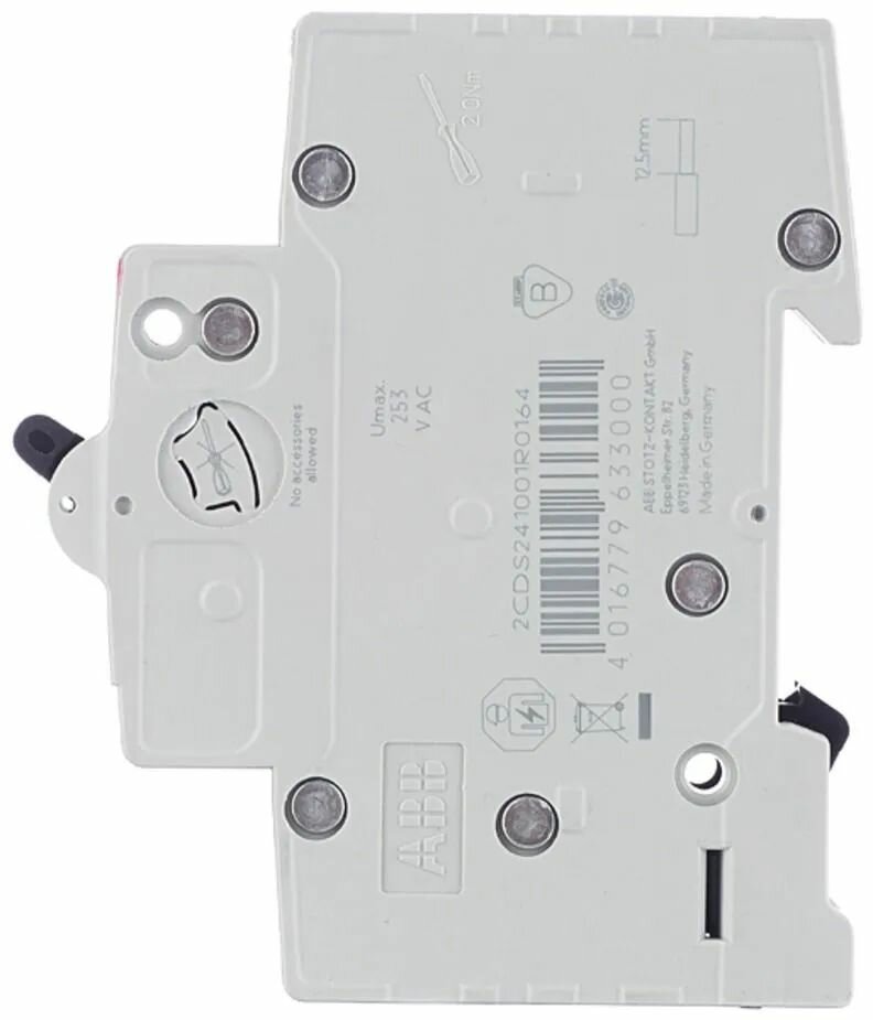 Выключатель автоматический 1п SH201L C20 ABB — фото 1