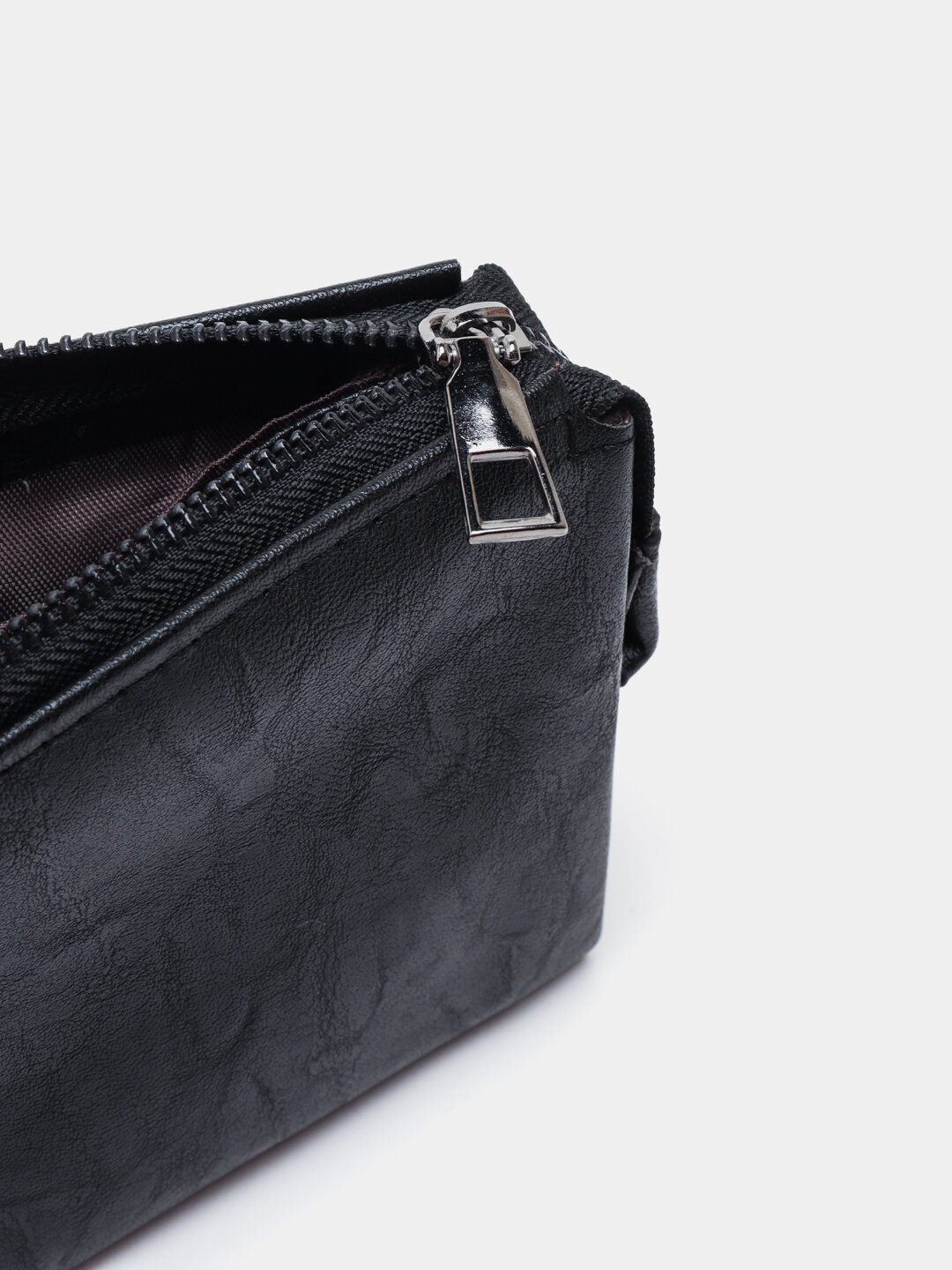 Портмоне, фактура матовая, черный — фото 1