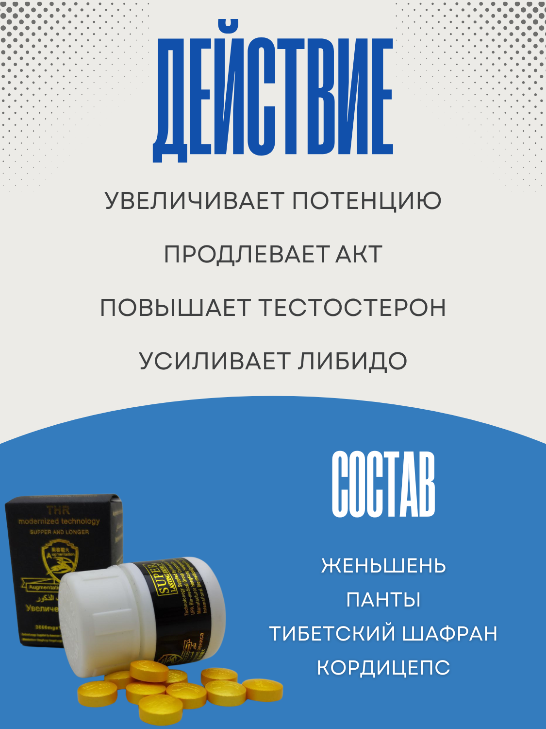 Картинки "Увеличение пениса", Виагра для мужской потенции, таблетки, 3800мг, 10 шт