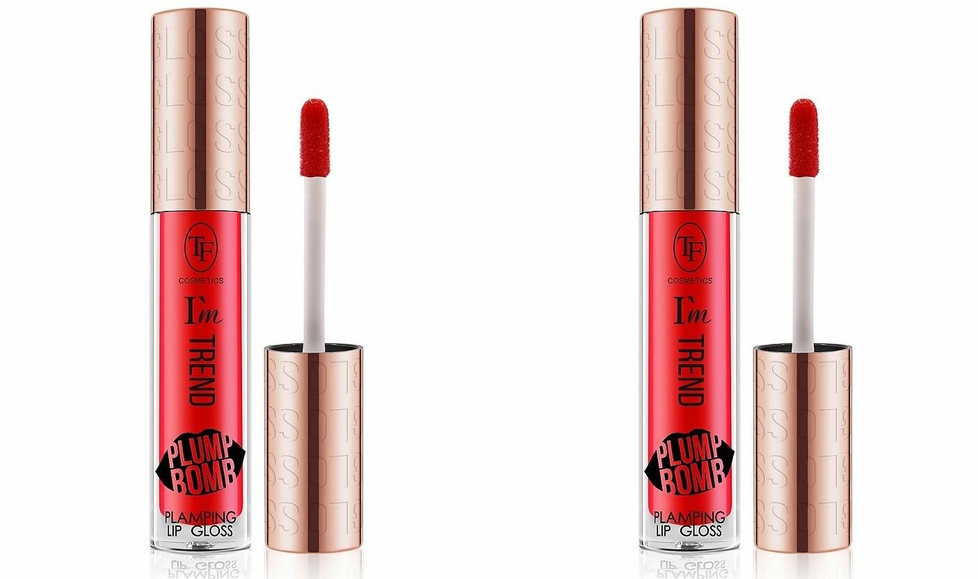 TF cosmetics Бальзам-Плампер для губ I'm TREND, тон 03 Клубничный вихрь, 2 шт