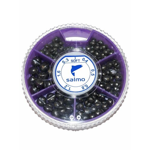Грузила Salmo дробинка soft мягкий 6 секц. 100г набор