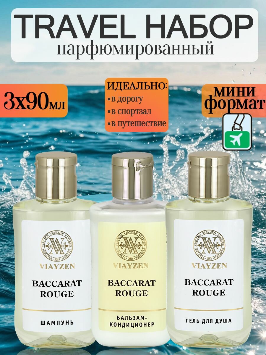 Дорожный косметический набор travel формат